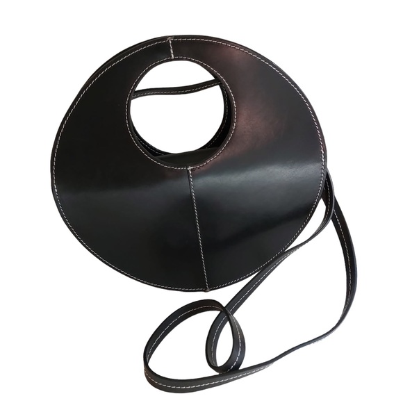 & Other Stories Handbags - &Other Stories Structured Circle Crossbody Bag Leather